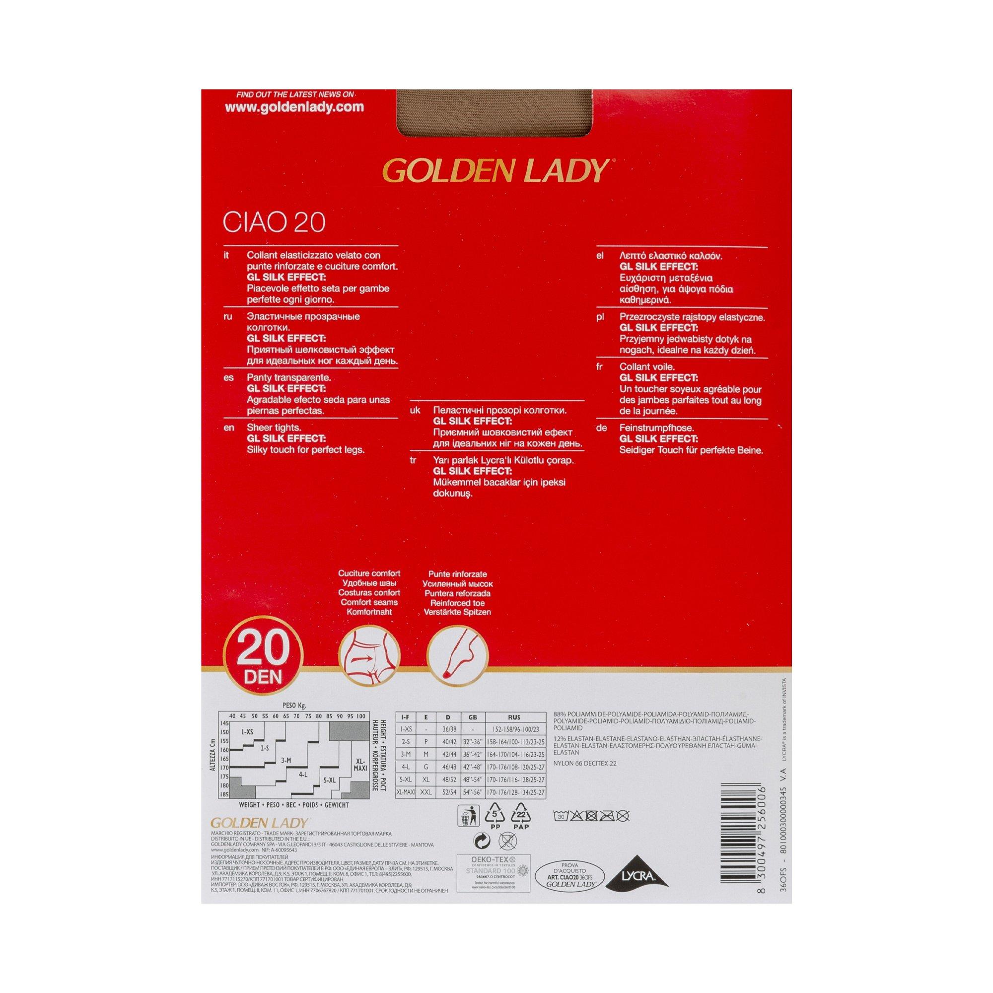 GOLDEN LADY Ciao 20 Strumpfhose, 20 Den 