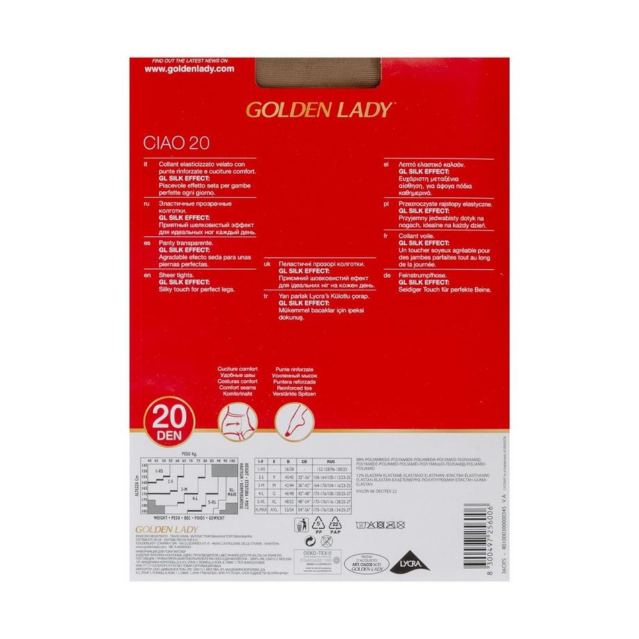 GOLDEN LADY Ciao 20 Den Collant  