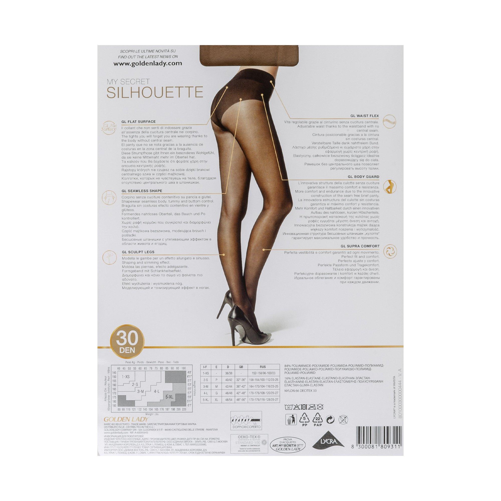 GOLDEN LADY My Secret Silhouette Collant, 30 Denari 