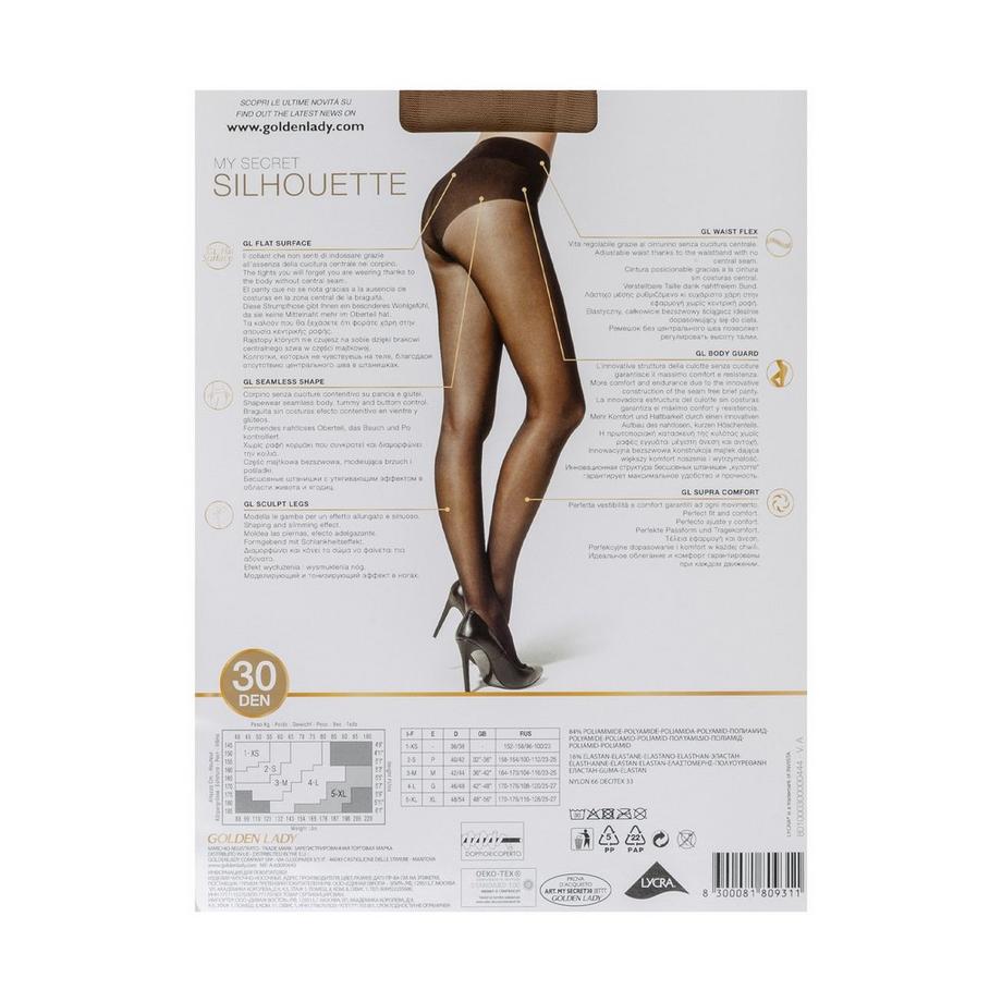 GOLDEN LADY My Secret Silhouette 30 Denari Collant  