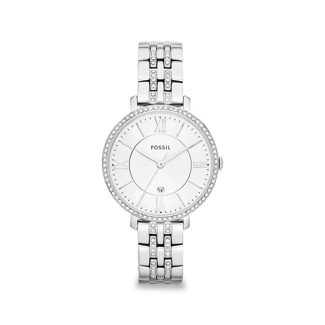 Fossil - Montre analogique, Jacqueline, 36mm, Couleur Argent