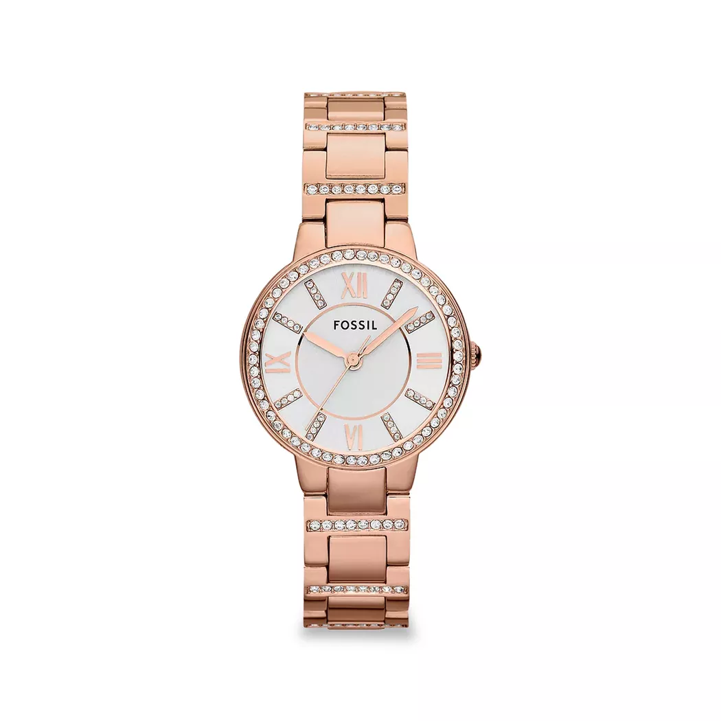 Fossil - Montre analogique, Virginia, 30mm, Couleur Or Rose