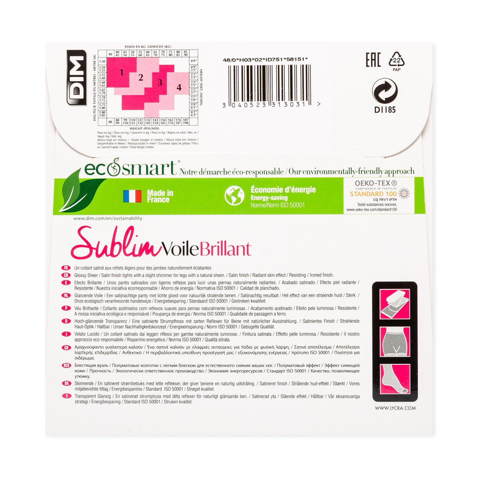 DIM Sublim Voile Brillant 15 Den Collant  