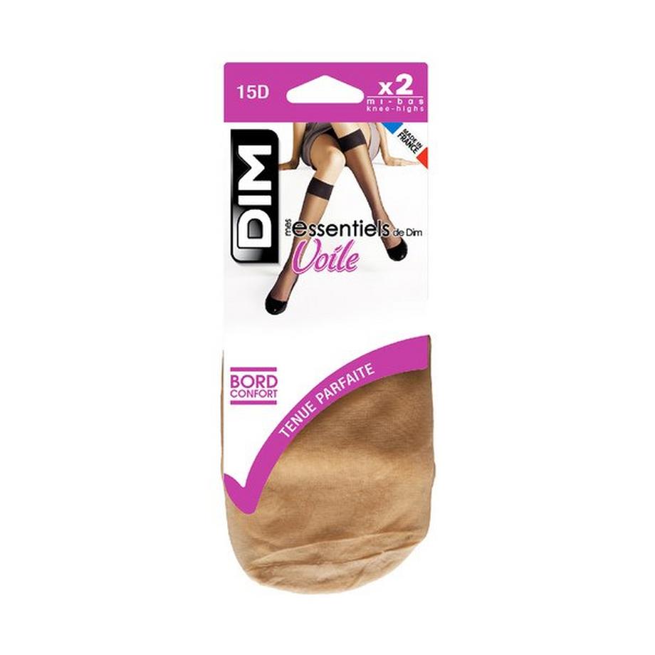 DIM Voile Kniestrümpfe Duopack  
