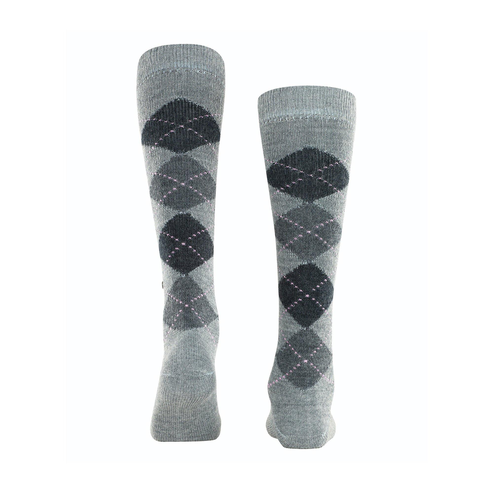 Burlington Kniestrümpfe Argyle-Muster  