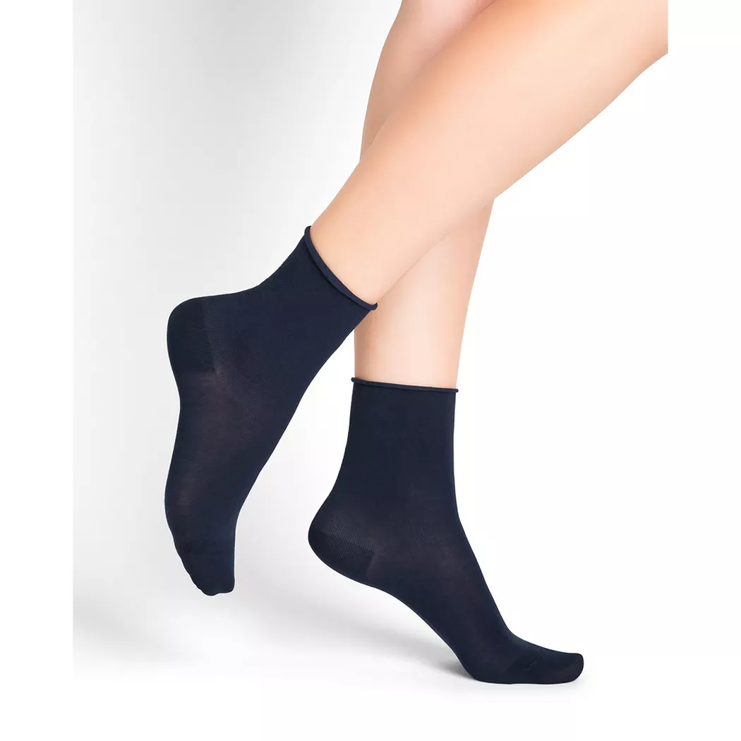 BLEU FORET - Kurzsocken, für Damen, Marine, Größe 36-38