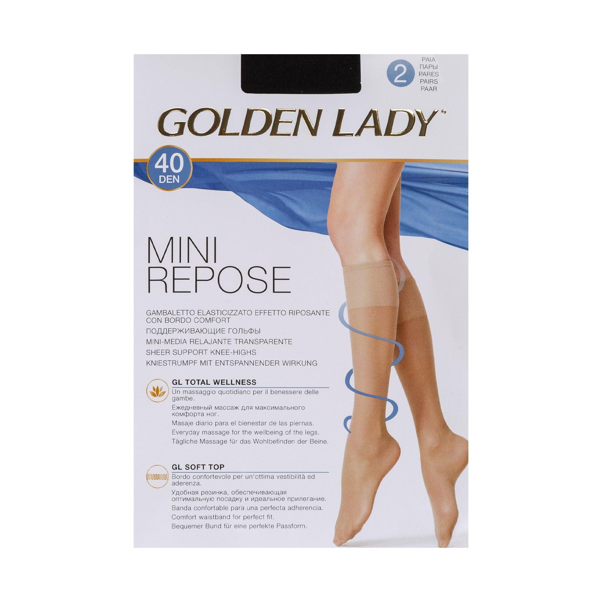 GOLDEN LADY Mini Repose 40 Duopack Kniestrümpfe 