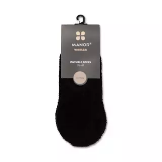 Manor Woman 2pack frotté Invisible Socken Black