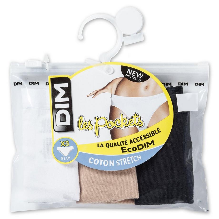 DIM COTON ECODIM
 Triopack, Slips 