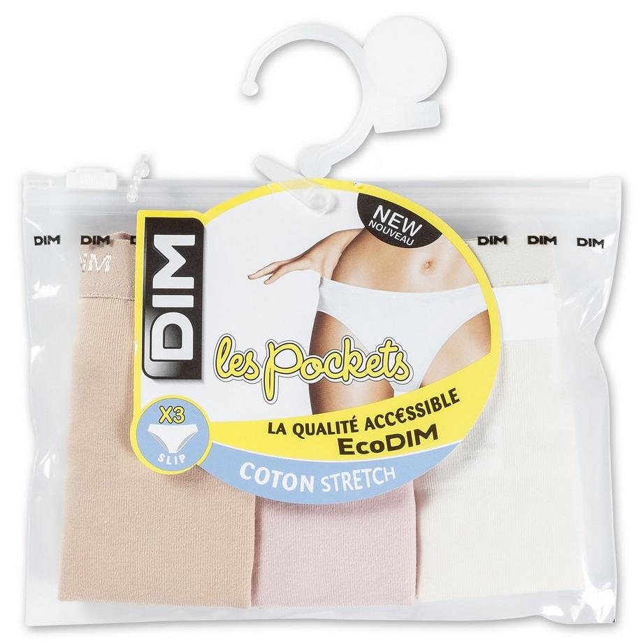 DIM COTON ECODIM
 Triopack, Slips 