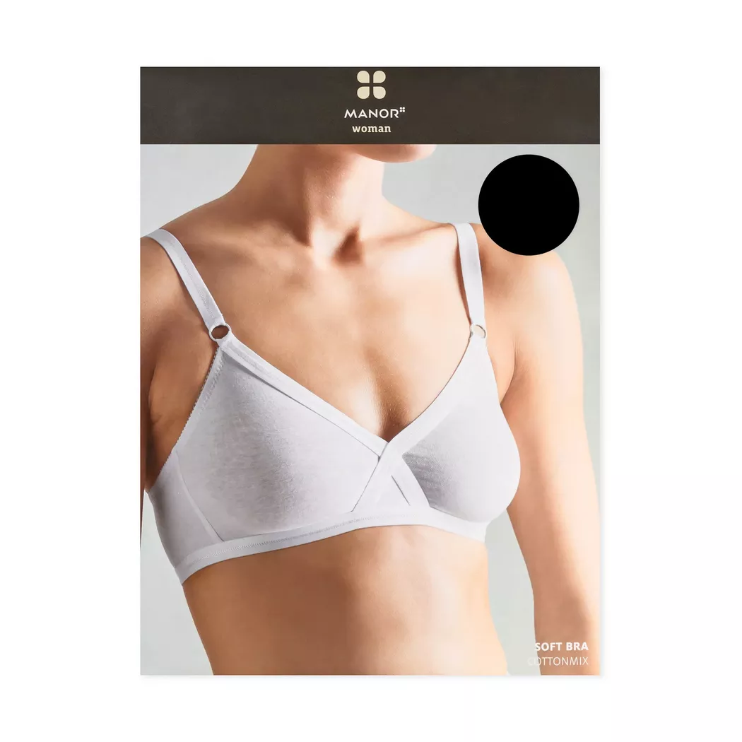 Manor Woman - Soft Bra, für Damen, Black, Größe 85A 2