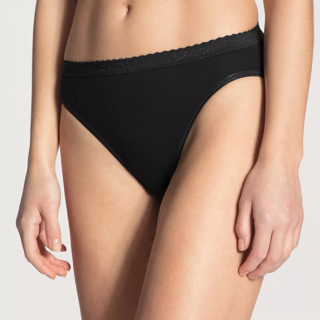 Calida Mini Slip Damen Unterhose Schwarz L 2