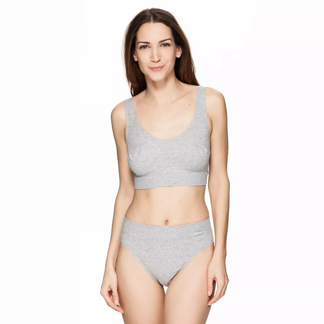 Calida - Bustier mit Träger, für Damen, Mediumgrau, Größe L
