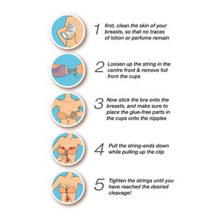 MAGIC Bodyfashion Va-Va-Voom Reggiseno Adesivo Push-Up  