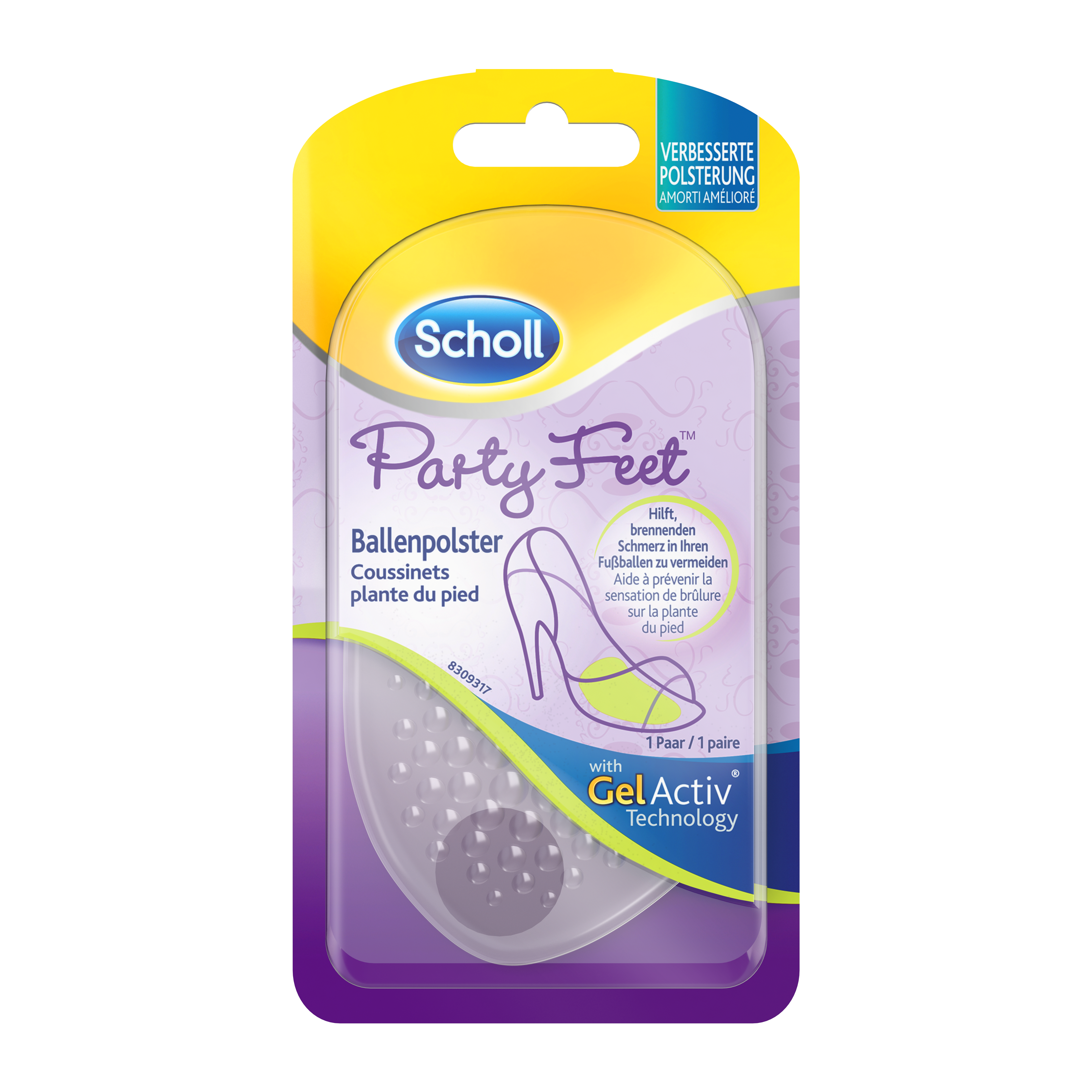 Scholl Party Feet Ballenpolster GELACTIV TECHN.2STK 