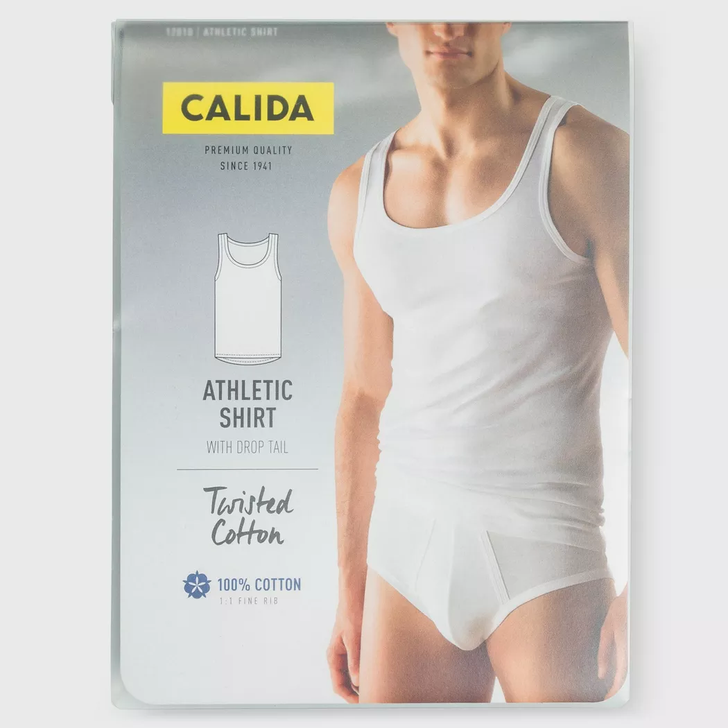 Calida - T-Shirt, Body Fit, ohne Arm, für Herren, Marine, Größe S