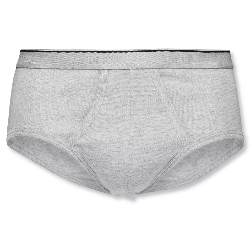 ISA bodywear - Slip mit Öffnung, für Herren, Mediumgrau, Größe XL