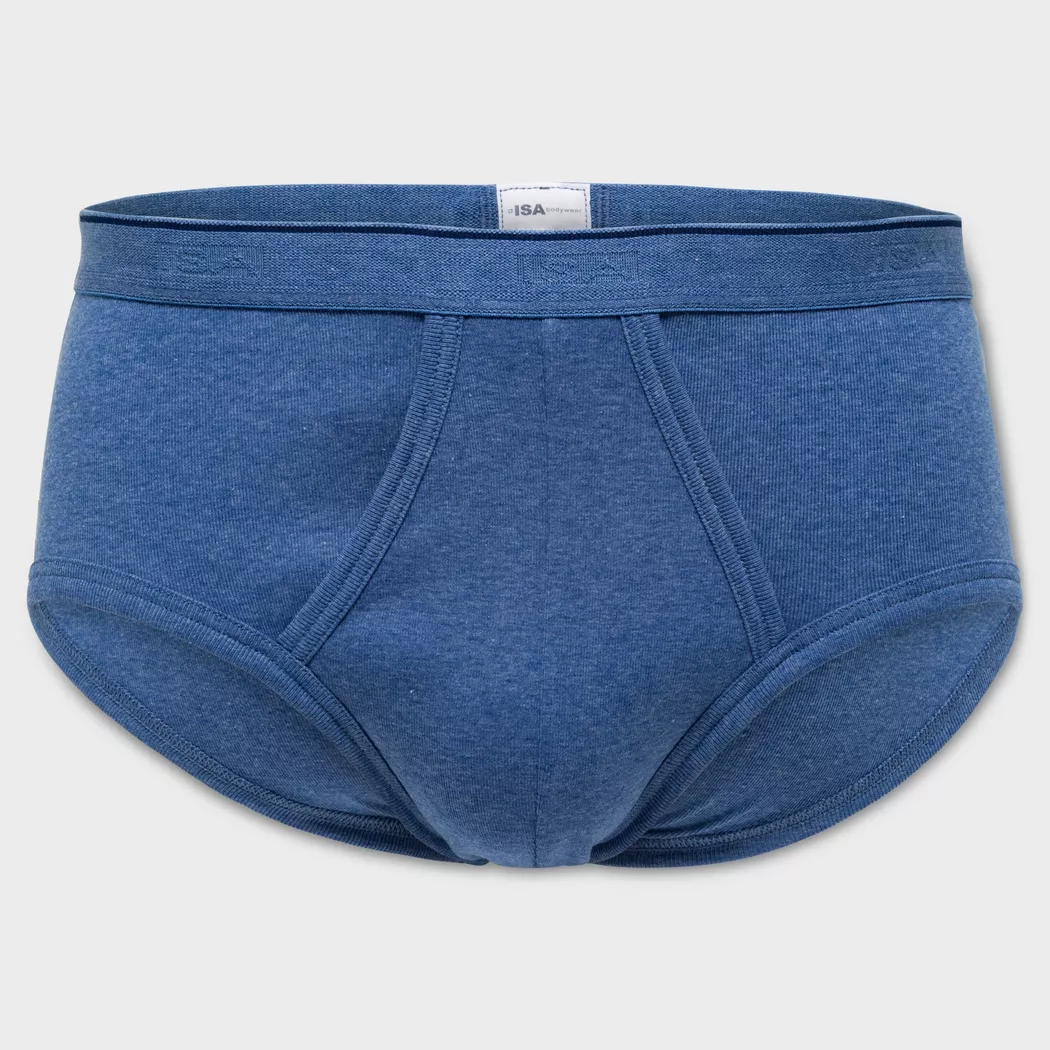 ISA bodywear - Slip mit Öffnung, für Herren, Blau, Größe M