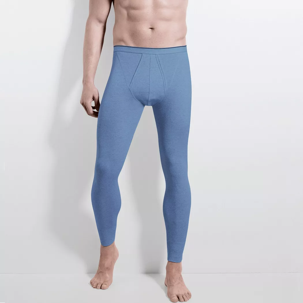 ISA bodywear - Lange Unterhose, für Herren, Blau, Größe S