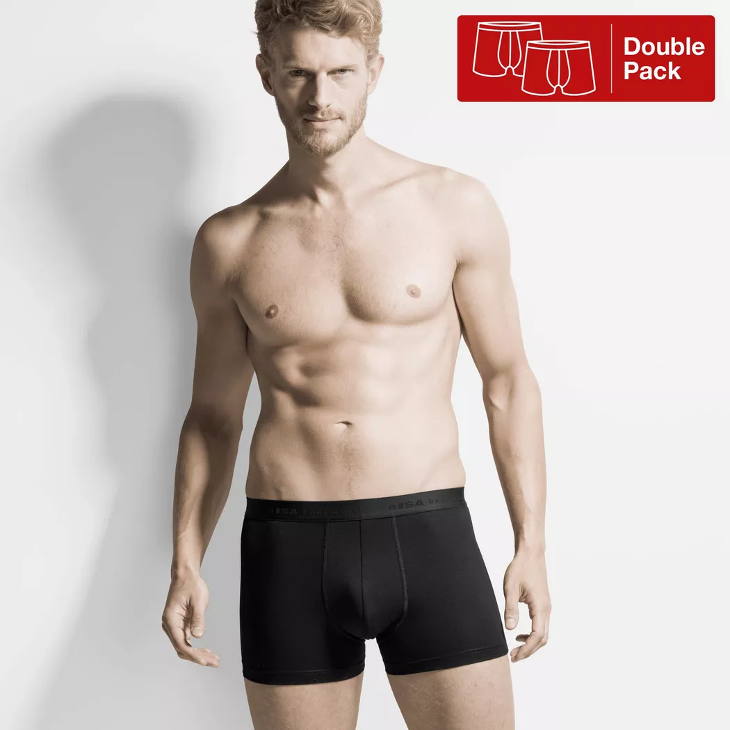ISA bodywear Duopack Panties Black L
