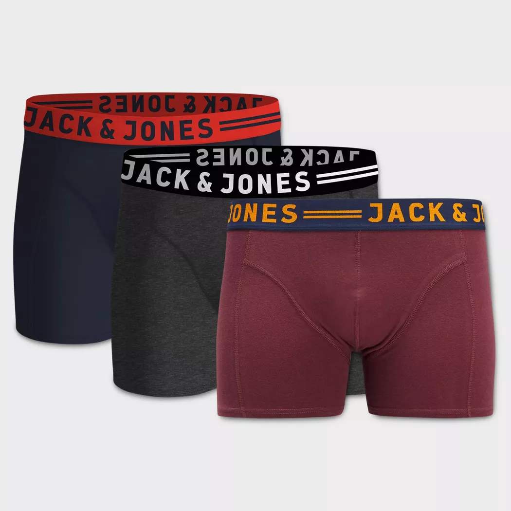 Jack & Jones - Triopack, Pantys mit Öffnung, für Herren, Multicolor, Größe M