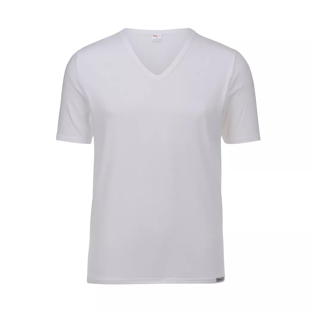 ISA bodywear - V-Neck T-Shirt, für Herren, Weiss, Größe XXL