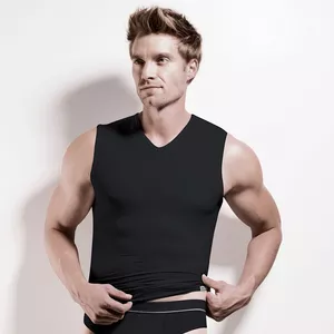 T-shirt, Body Fit, sans manches