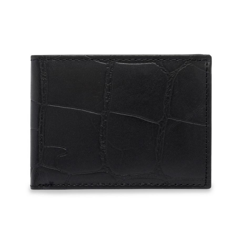 Manor Man Porte-monnaie Bi-Fold Gaufré Crocodile  