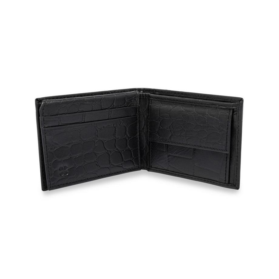 Manor Man Porte-monnaie Bi-Fold Gaufré Crocodile  