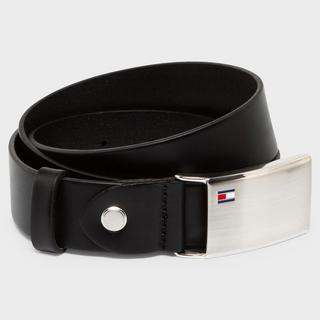 TOMMY HILFIGER Ceinture en cuir avec boucle argentée  
