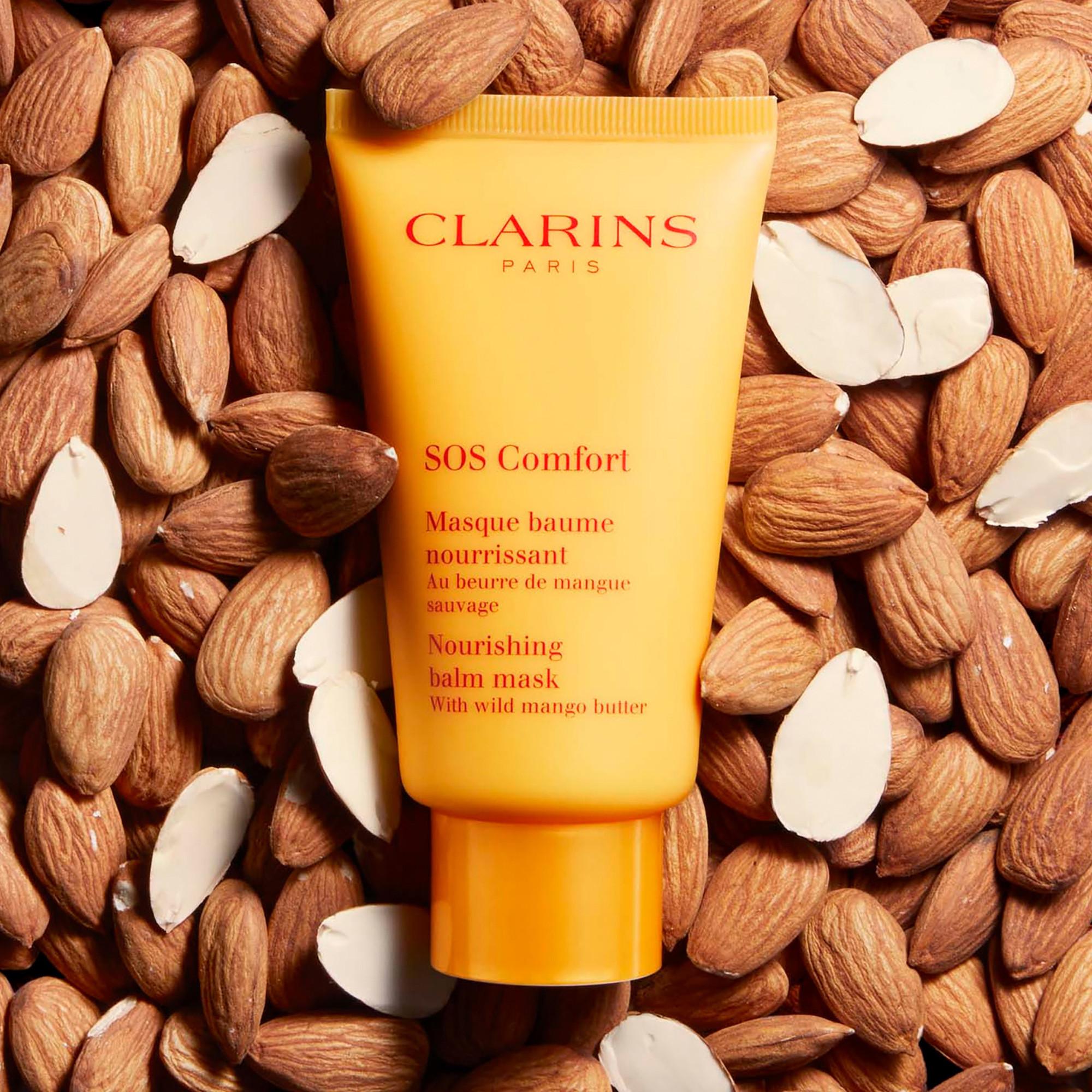 CLARINS MASQUES SOS SOS Comfort, Mascarilla balsamo nutritiva con manteca de mango silvestre 