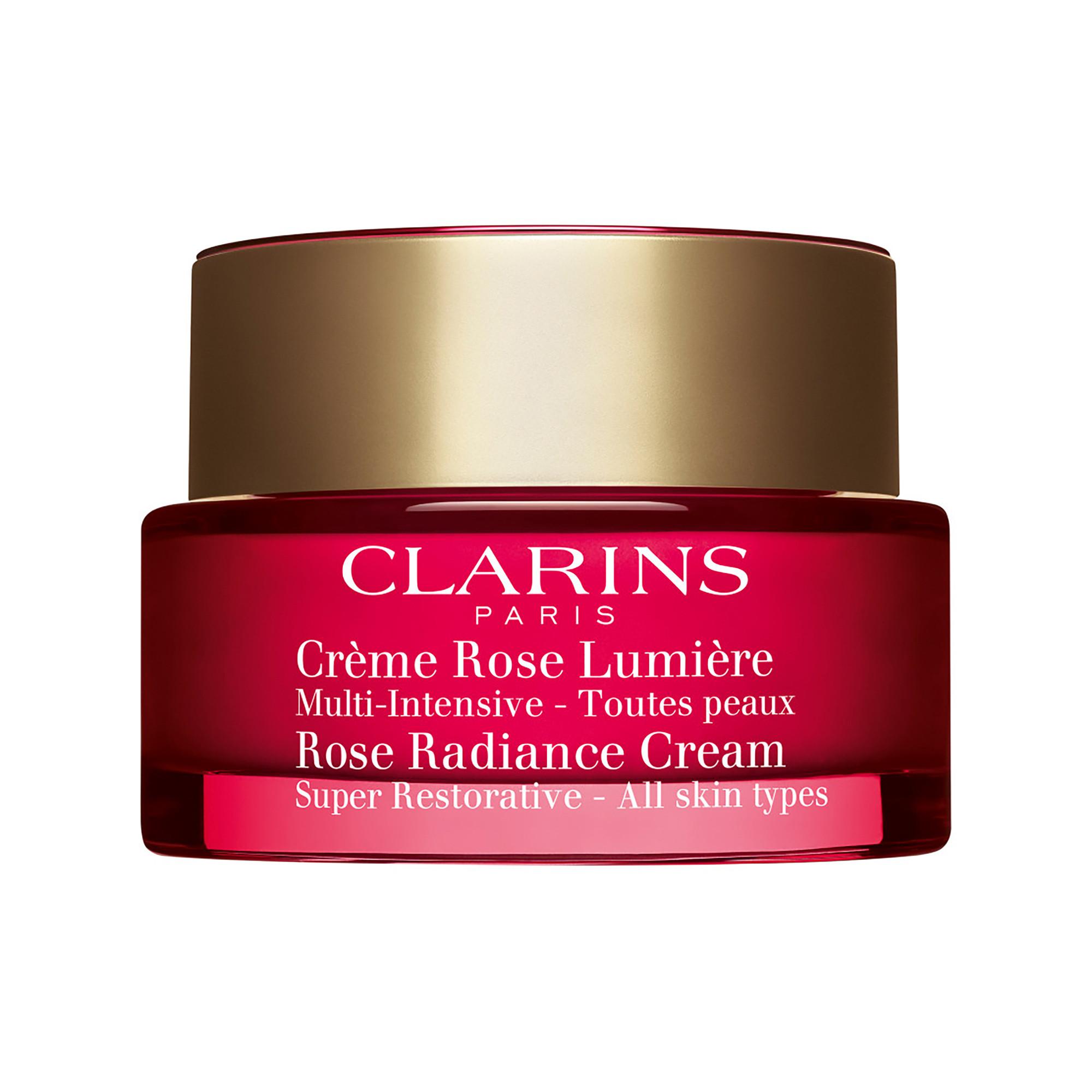 CLARINS 50+ MULTI-INTENSIVE Rose Lumière Superintensive Anti-Age Tagescreme für sofort mehr Leuchtkraft - Für jeden Hauttyp 