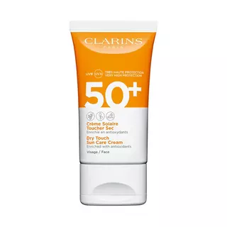 CLARINS SOINS SOLAIRES Crème Solaire Toucher Sec Visage UVA/UVB 50+ 