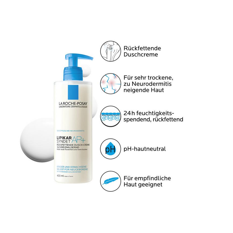 LA ROCHE POSAY Lipikar syndet AP+ Lipikar Syndet AP+ Rückfettende Duschcreme 