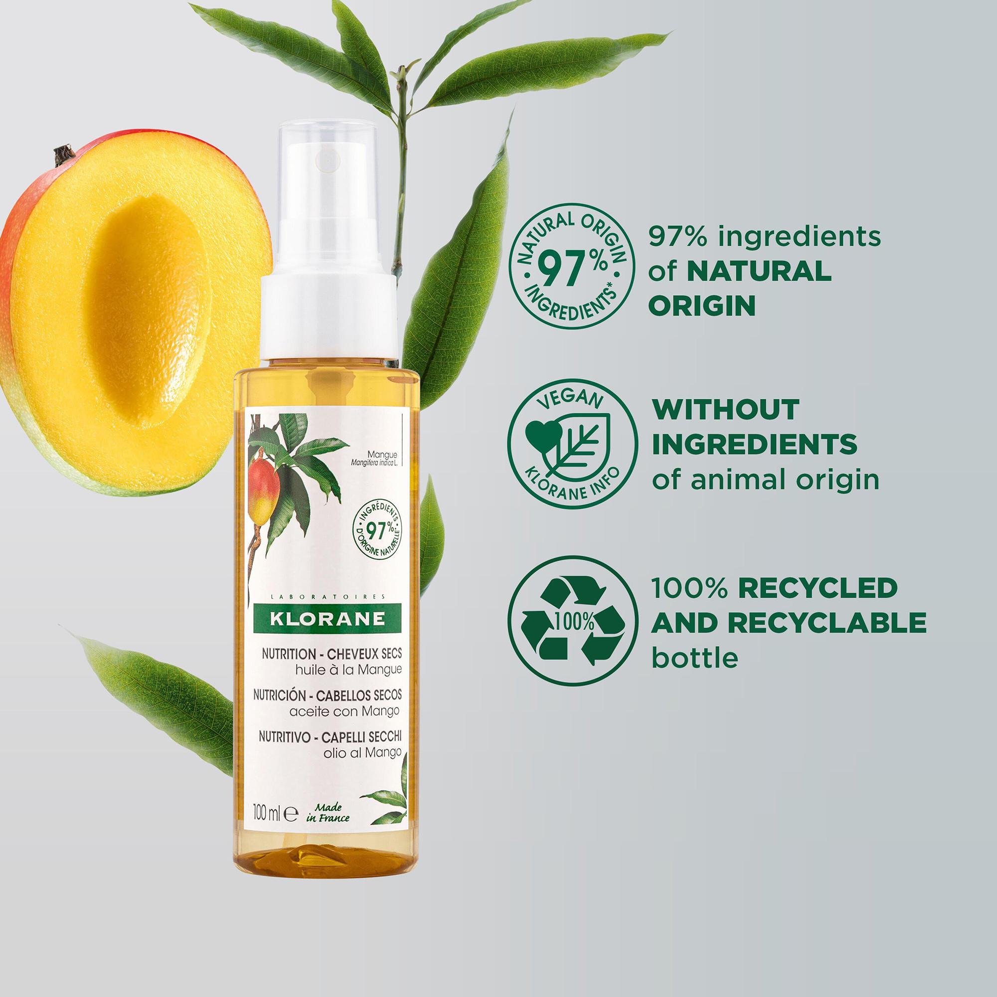 KLORANE Mango Olio nutriente per capelli 