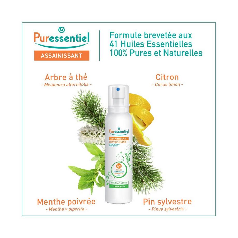 Puressentiel Luftreiniger Raum Spray 41 Spray purificante per l'aria con 41 oli essenziali 