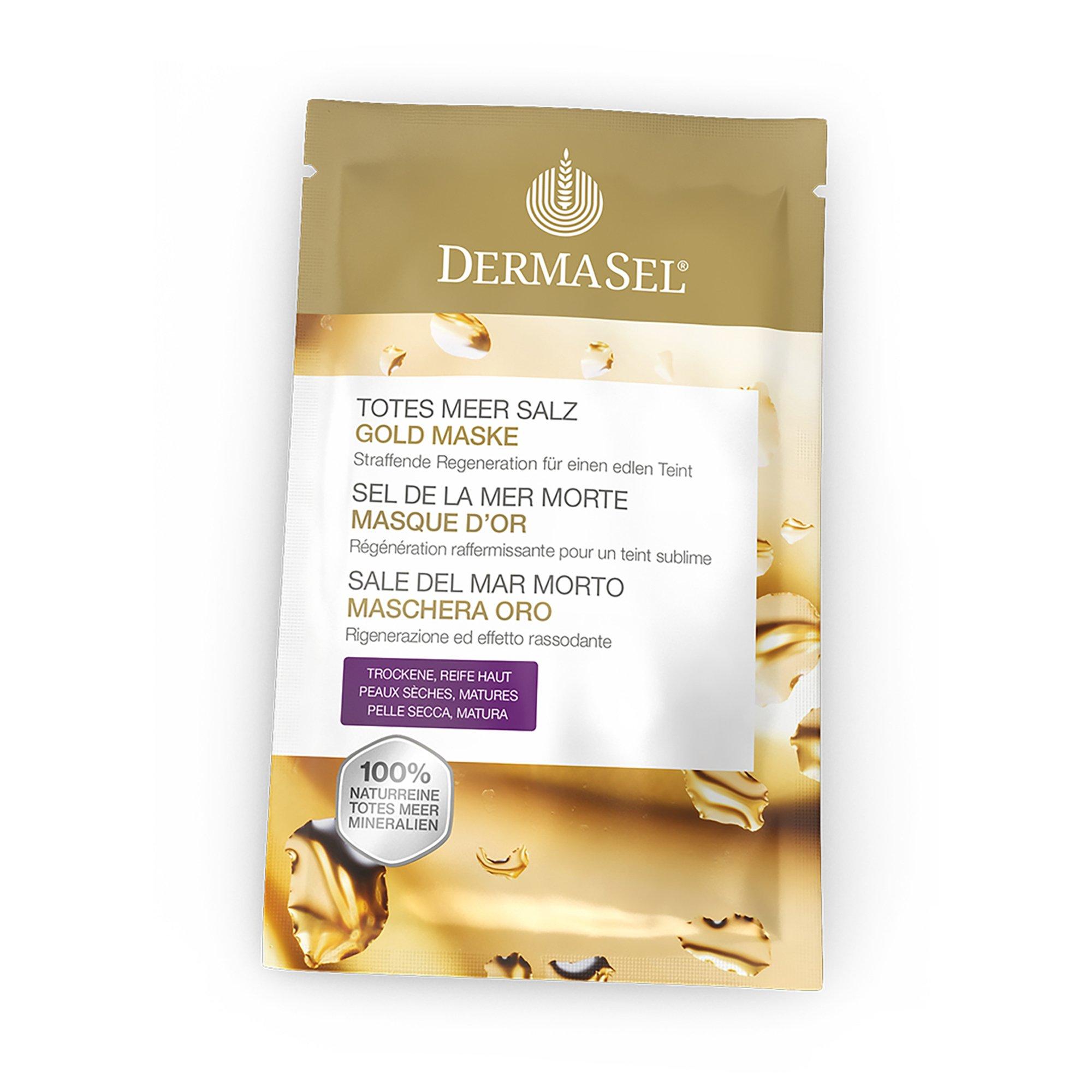 Image of DERMASEL Exclusive Maske Gold Totes Meer Salz Gold Maske - 12ml