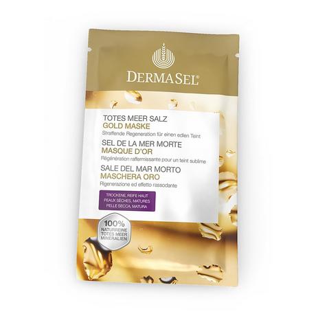 DERMASEL Exclusive Maske Gold Totes Meer Salz Gold Maske 