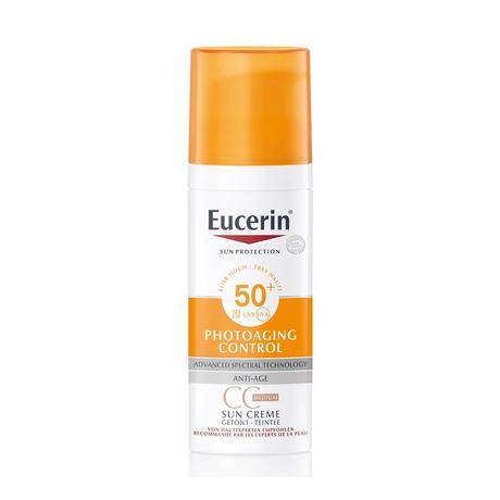 Eucerin  Creme getönt  LSF50+ Medium Photoaging Control Face Sun Creme Tinted SPF 50+ Medium 