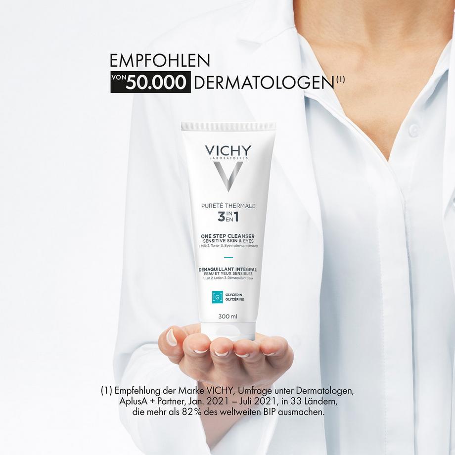 VICHY  Pureté Therm Lait Démaquil 3en1 Pureté Thermale Démaquillant intégral 3 en 1 