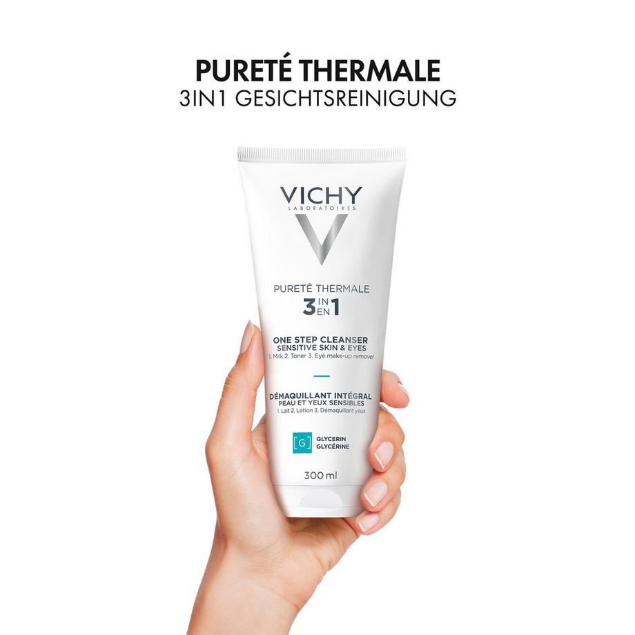 VICHY  Pureté Therm Lait Démaquil 3en1 Pureté Thermale Démaquillant intégral 3 en 1 
