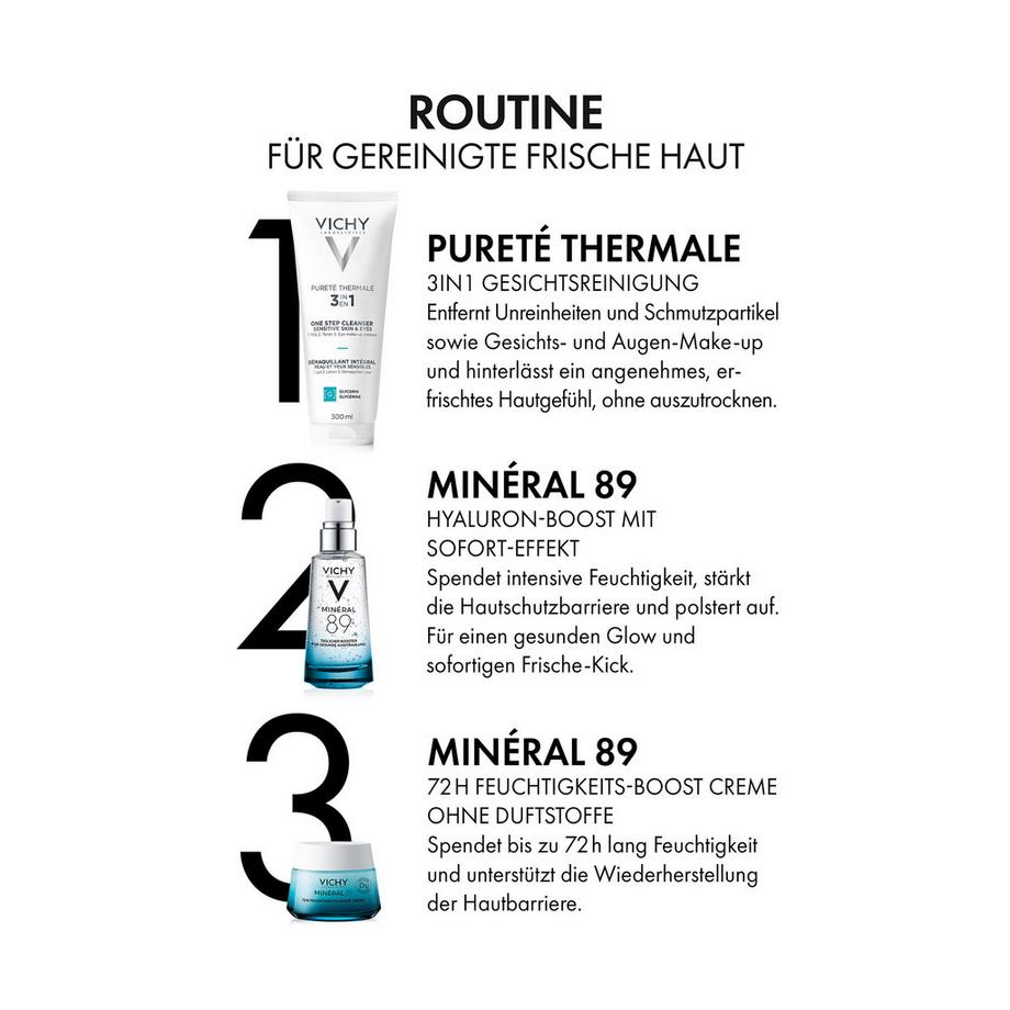 VICHY  Pureté Therm Lait Démaquil 3en1 Pureté Thermale Démaquillant intégral 3 en 1 