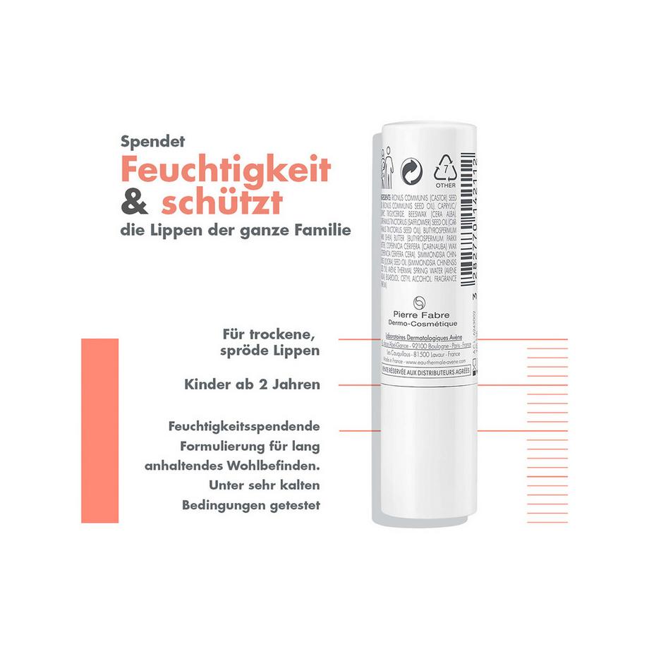 Avene Cold Cream Reichhaltiger Lippenstift Soin des lèvres 