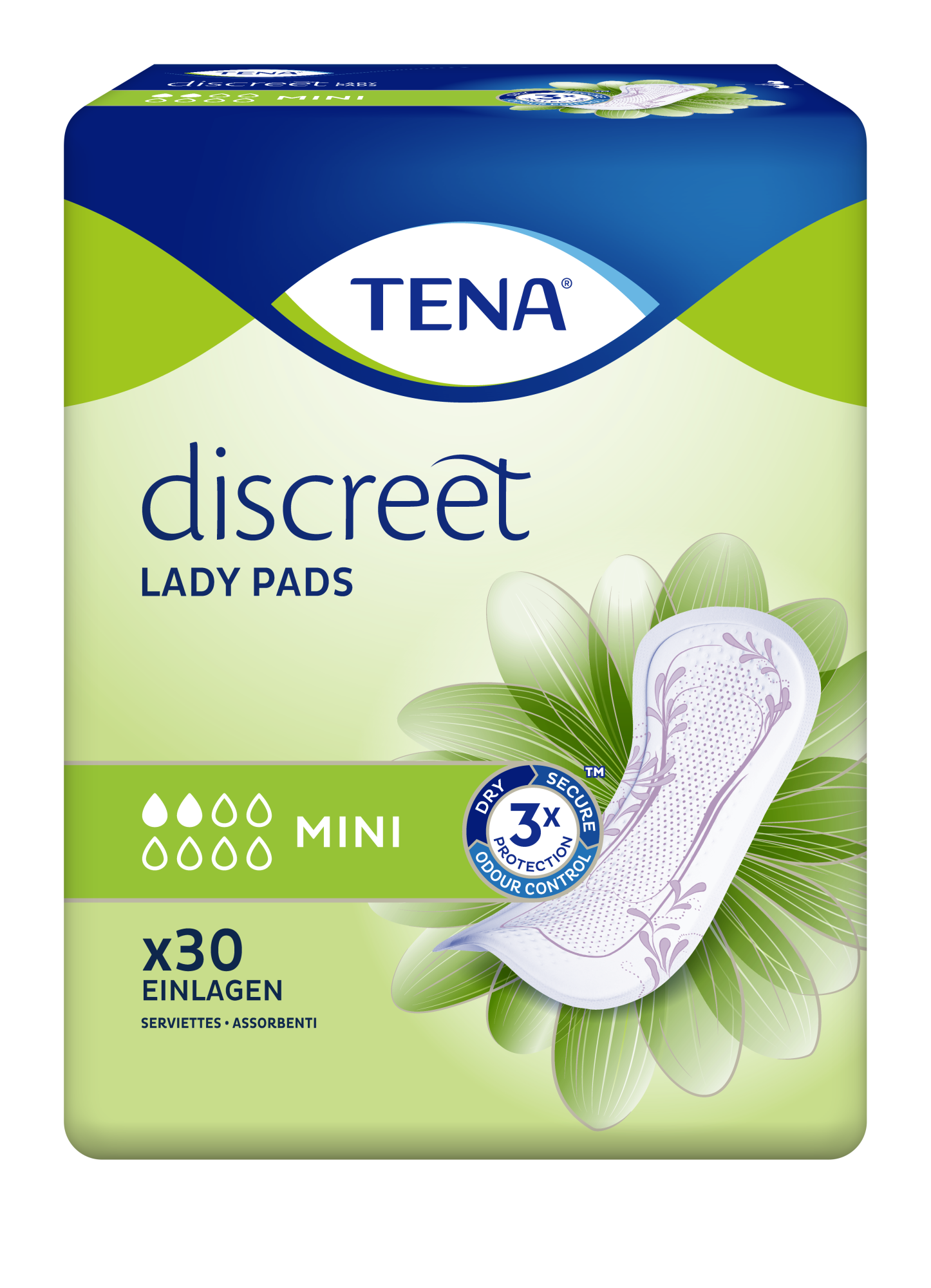 TENA  Lady Discreet Mini Pads 