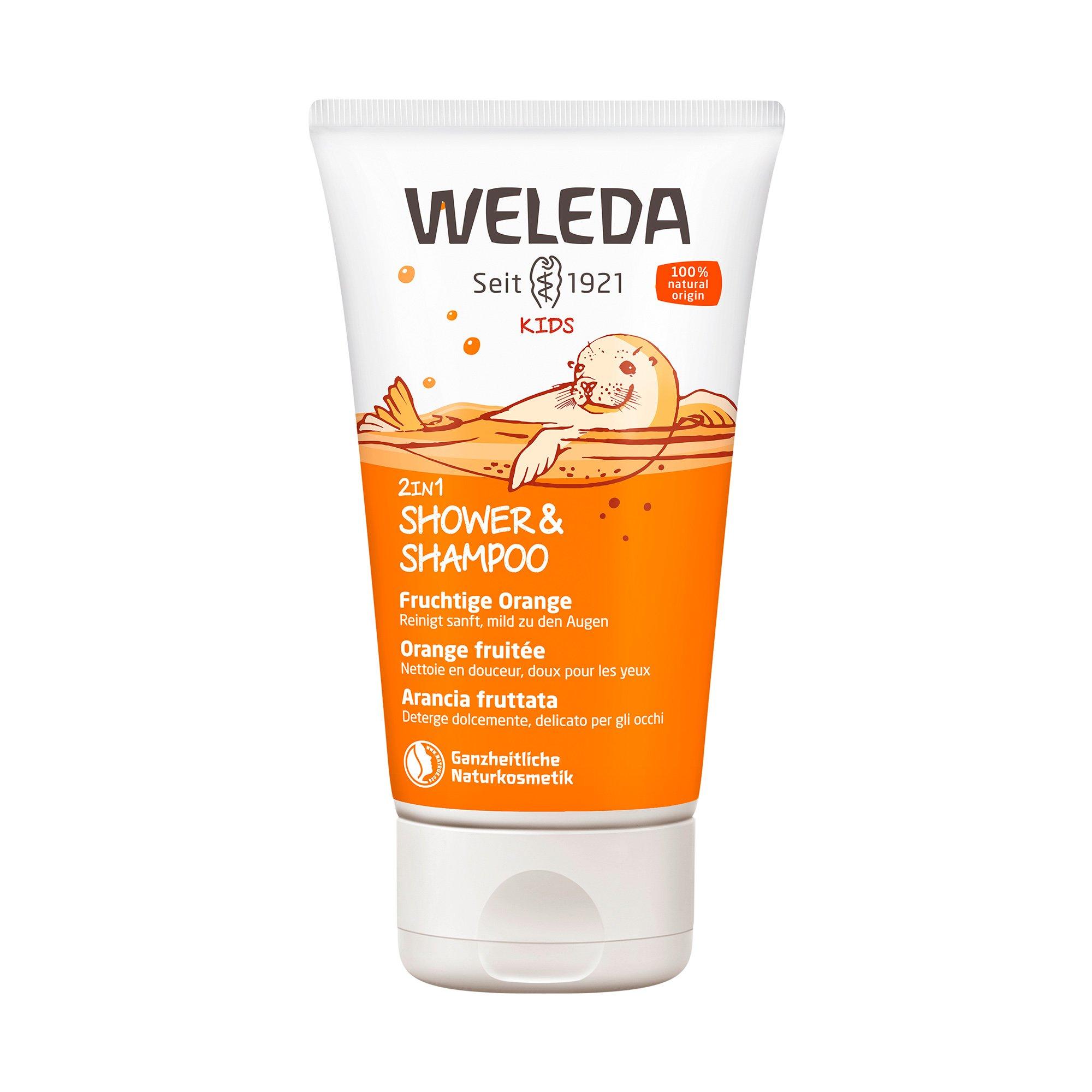 Image of WELEDA KIDS 2in1 Shower & Shampoo Fruchtige Orange KIDS 2in1 Shower & Shampoo Fruchtige Orange - 150 ml