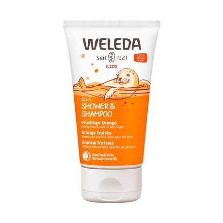 WELEDA KIDS 2in1 Shower & Shampoo Fruchtige Orange KIDS 2in1 Shower & Shampoo Orange fruitée  