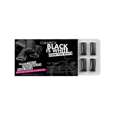 CURAPROX Kaugummi Black is White Kaugummi Black is white, 12 Stk. 
