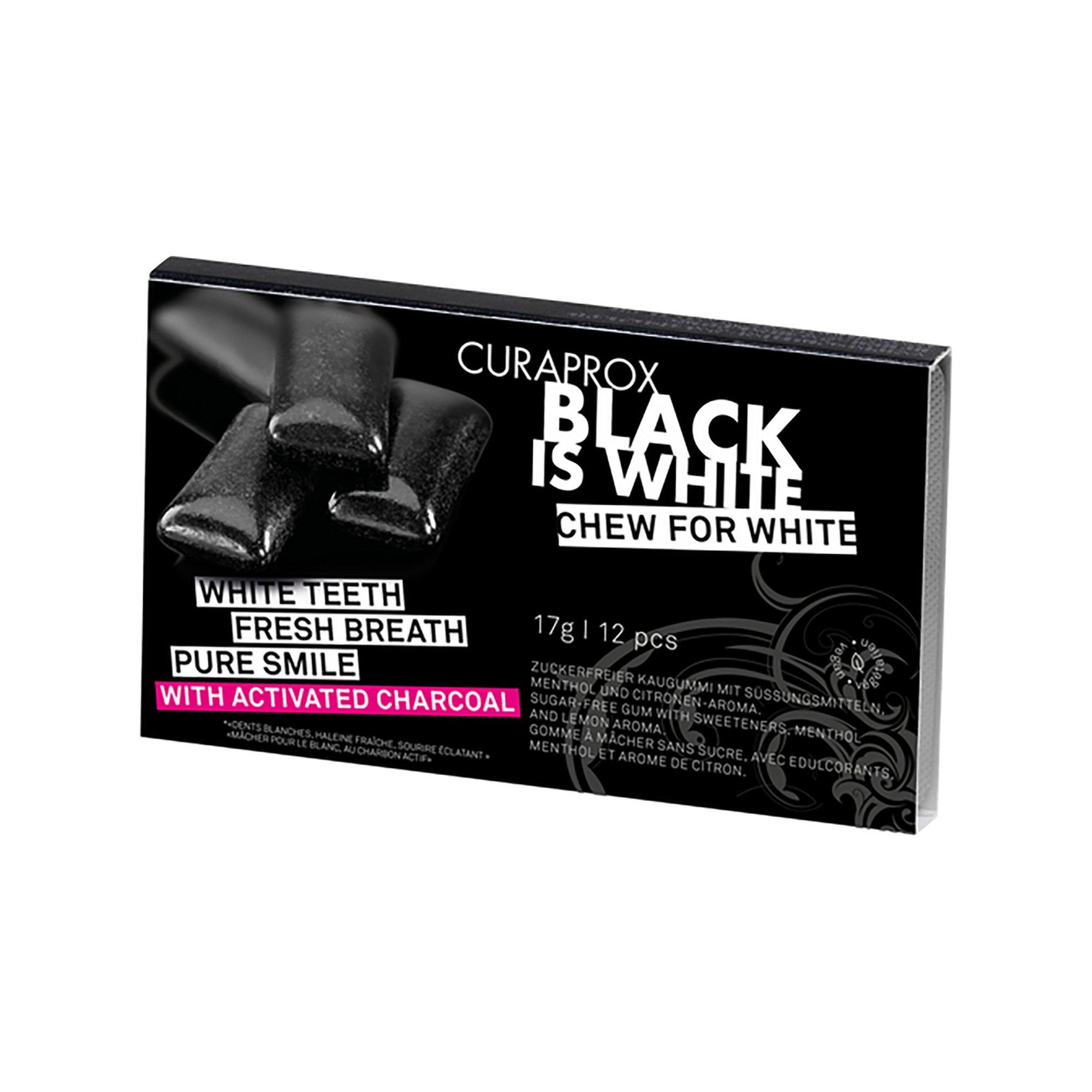 CURAPROX Kaugummi Black is White Kaugummi Black is white, 12 Stk. 