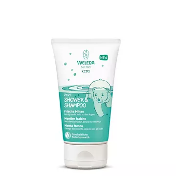 Kids 2 in 1 Shower & Shampoo Menthe Fraîche