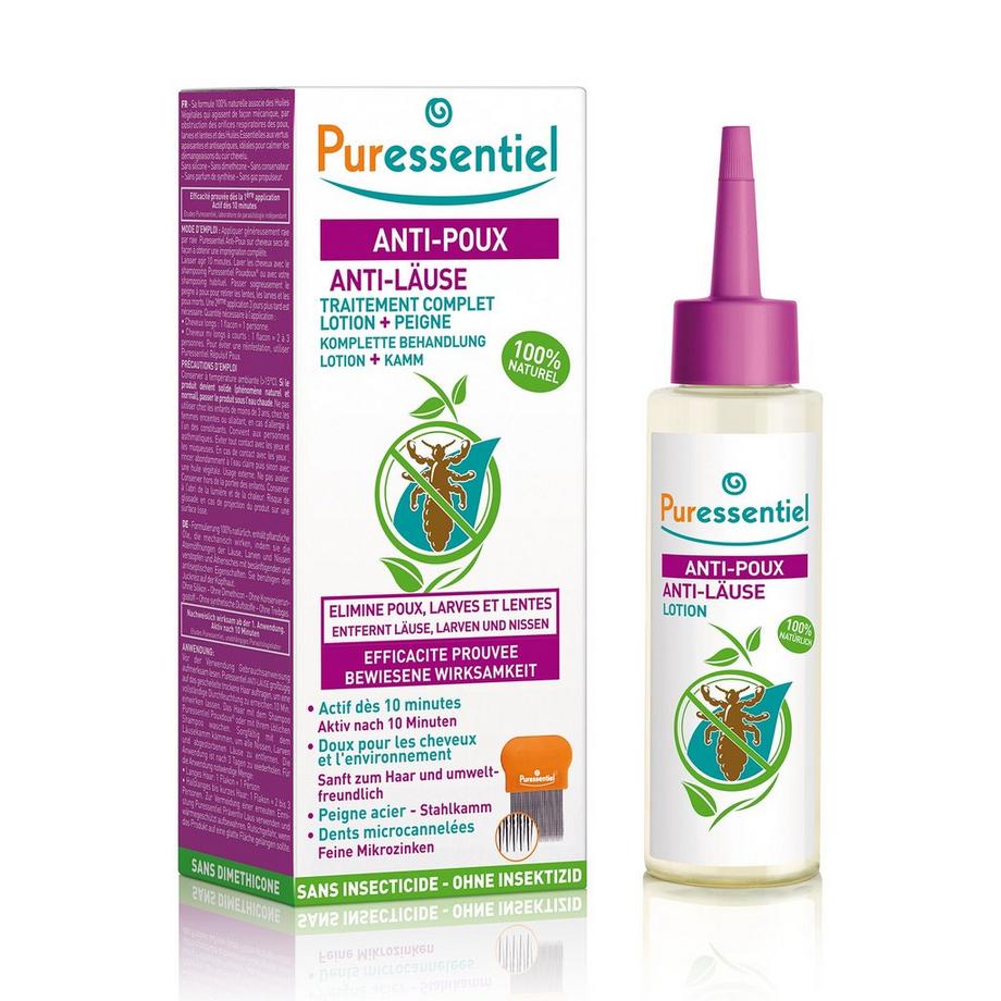Puressentiel  ANTI-LÄUSE LOTION+KAMM Lozione Aanti-Pidocchi + Pettine 